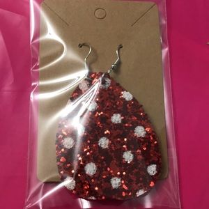 NEW Christmas earrings glitter NEW